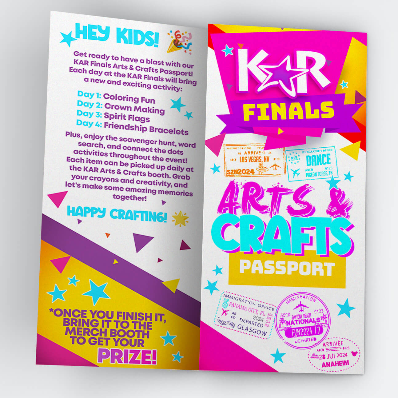 Introducing the KAR Finals Arts & Crafts Passport!